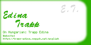 edina trapp business card